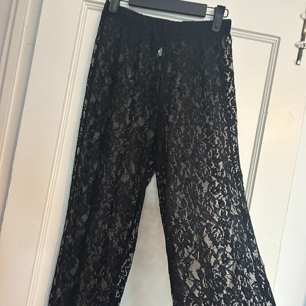 Black Lace Pants - Size S - Picture 5 of 6